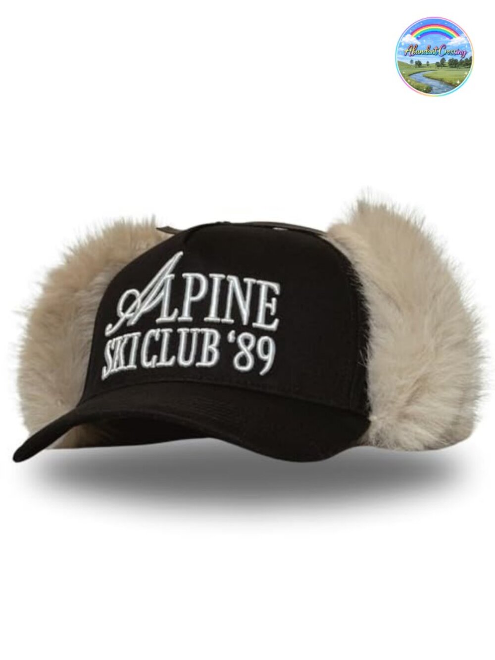 Faux Fur Baseball Cap | Adjustable Snapback Hat for Men & Women | Winter Ski